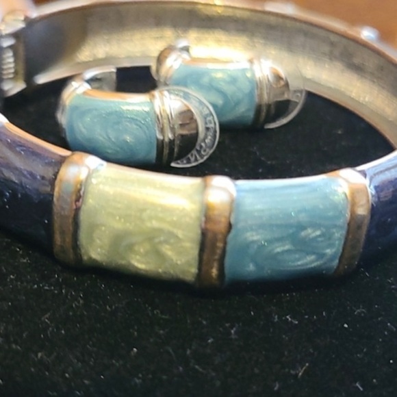 Premier Designs Bracelet earring enameled set by Premier Designs - Picture 5 of 15